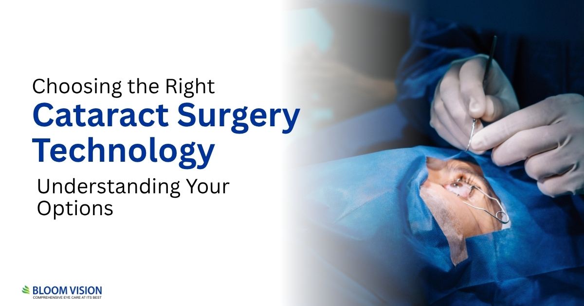 choosing the right cataract surgery technology understanding your options